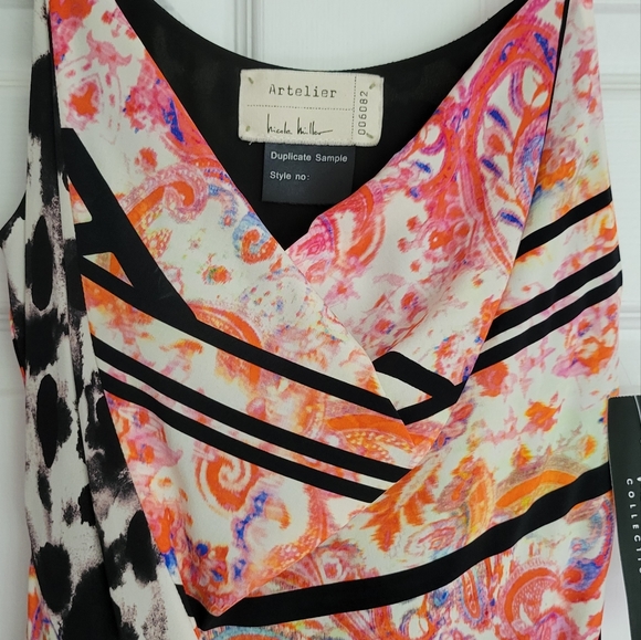 Nicole Miller artelier dress NWT. 100% silk - Picture 6 of 7